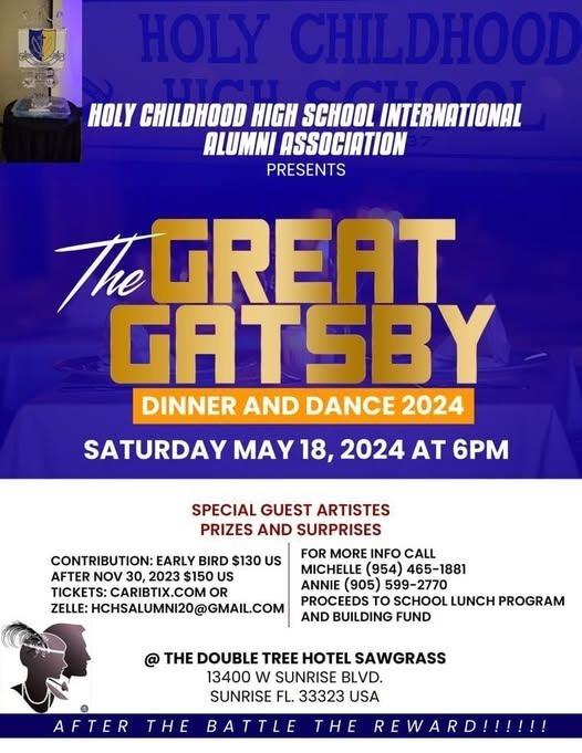 Great Gatsby Dinner and Dance 2024 Flyer