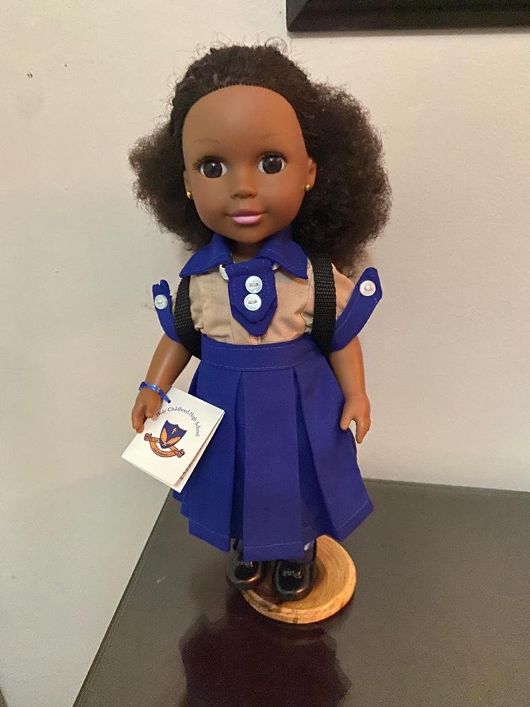 Holy Childhood HS Uniform Doll, front