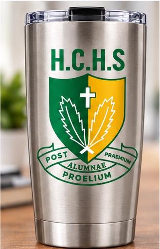 HCHS Crest Tumbler (Silver) - Guadeloupe