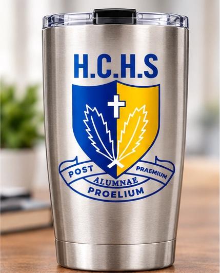 HCHS Crest Tumbler (Silver) - Lourdes