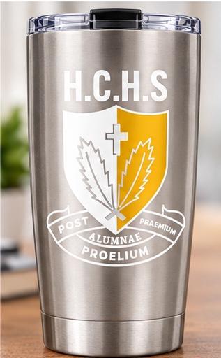 HCHS Crest Tumbler (Silver) - Plain